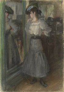 Mädchen vor einem Spiegel, Isaac Israëls