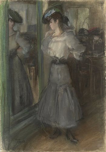 Meisje voor een spiegel, Isaac Israels