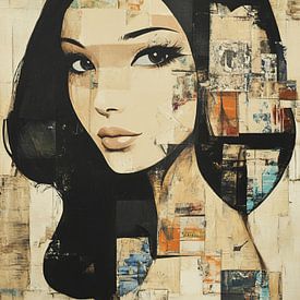 Gaze Patchwork van Blikvanger Schilderijen