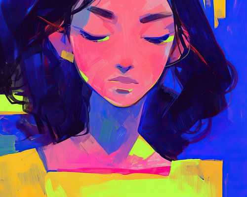 Pop art portrait art sur Caprices d'Art