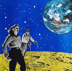 Hiking space, 2016, (screen print) van Anne Storno