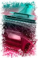 Der Eiffelturm in Paris als Digital Arts
