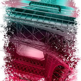 The Eiffel Tower in Paris as Digital Arts by berbaden photography