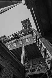 Elevator shaft BE-Mine Beringen by Rob Boon