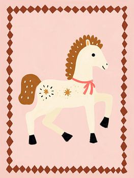 Pony-Kunst – Verspieltes Kinderzimmer mit Pferdemotiven