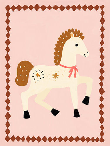 Pony Art – Une chambre d'enfant sur le thème des chevaux fantaisistes