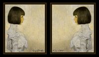 Nichtje van Gustav Klimt ingelijst van Digital Art Studio thumbnail