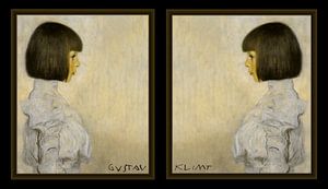 Nichtje van Gustav Klimt ingelijst van Foto Amsterdam/ Peter Bartelings