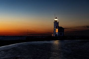 The horse of Marken, lighthouse in the Netherlands by Gert Hilbink