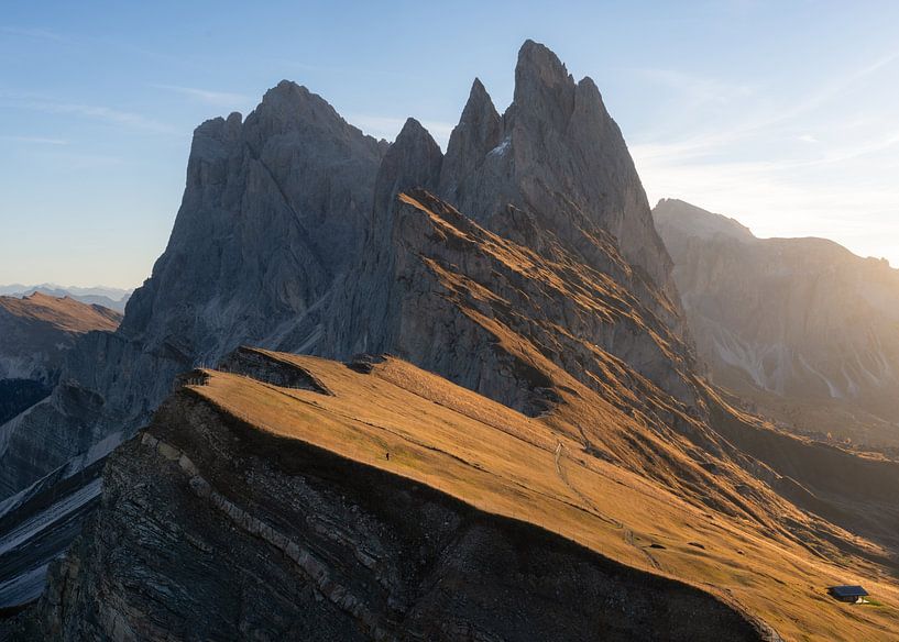 Seceda during sunrise by Anges van der Logt