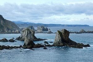 Playa del Silencio, ‎⁨Cudillero⁩, ⁨Costa Verde⁩, ⁨Spanje⁩ van Eugenio Eijck