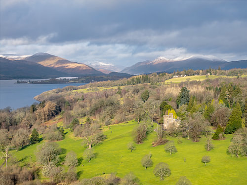Winterlicht über Loch Lomond bei Balloch