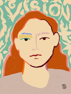 Gestileerd gezicht met aardetinten van Sandra Poliakov