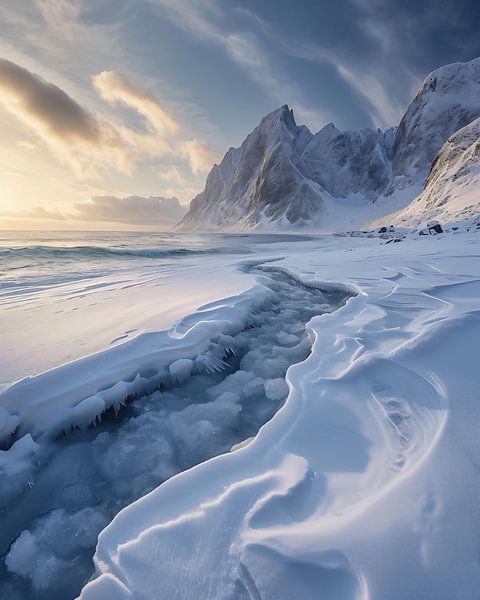 Winterlandschaft von fernlichtsicht