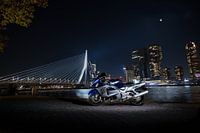 Suzuki Hayabusa at the Erasmus Bridge in Rotterdam.