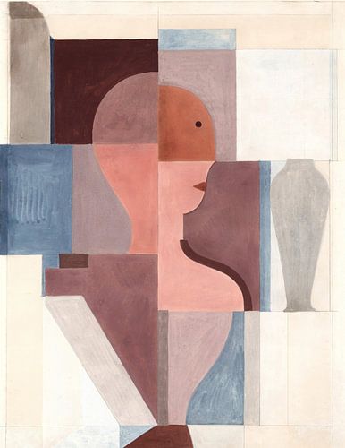 Oskar Schlemmer~Verdeel de helft aan de rechterkant