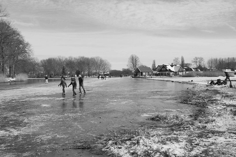 Schaatsen in de Alblasserwaard van Consala van  der Griend