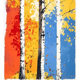 TREES SILKSCREEN 5B by AHAI depARTment