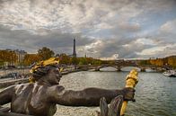 Paris - Pont Alexandre III - Eiffelturm - Seine von Hannie Kassenaar Miniaturansicht