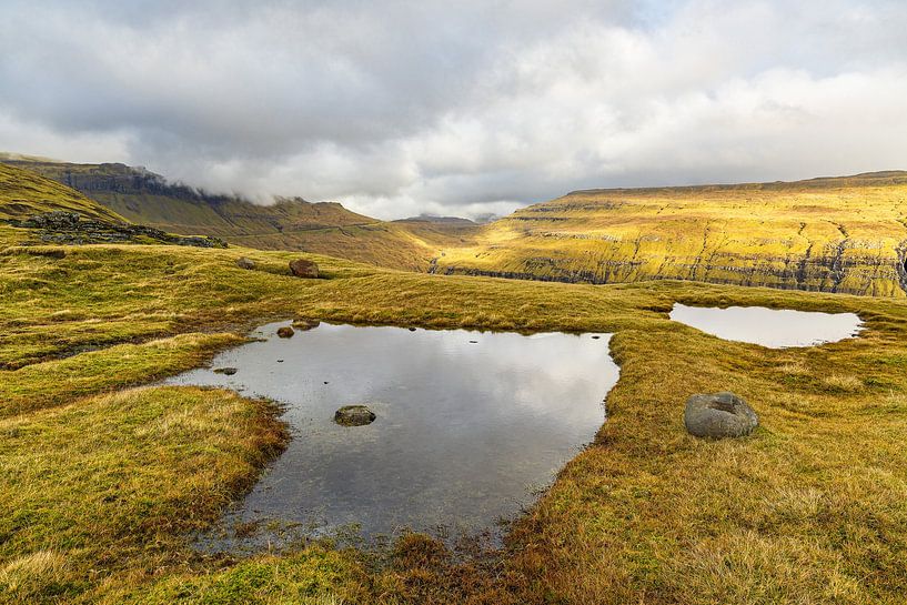 Landscape on the Faroe Island of Streymoy by Rico Ködder