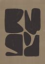 Abstract Shapes #1 | Brown Black van Bohomadic Studio thumbnail
