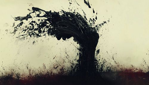 Abstraktes Baumstamm-Panorama