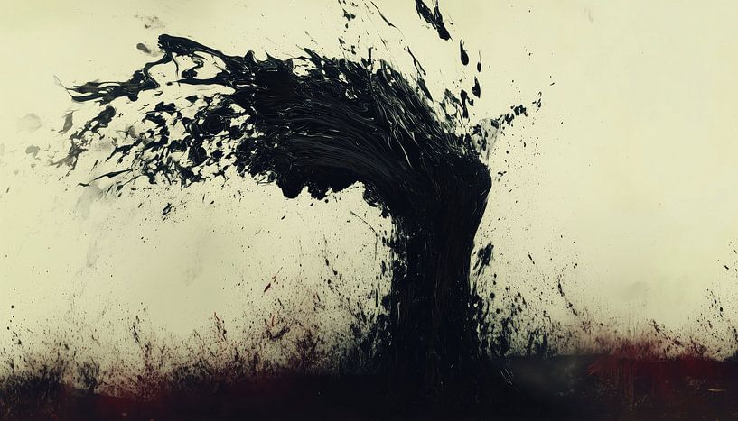 Abstracte boomstam panorama van TheXclusive Art