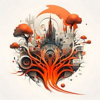 Heartshaped city tree