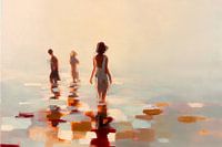 Hikers in Summer Light no. 1