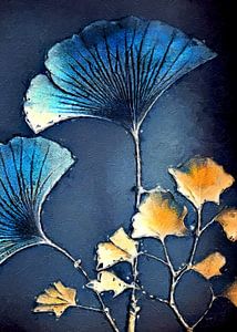 Ginko Biloba digitales Ölgemälde #ginko
