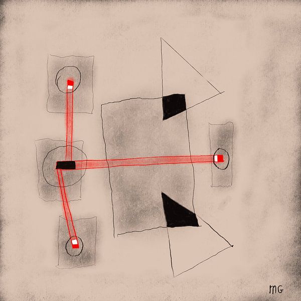 Modern. Abstract. Interconnectedness van Martin Groenhout