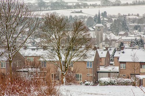 Panorama Simpelveld in de sneeuw