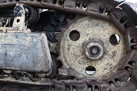 rupsband van een bulldozer