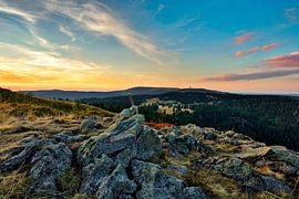 Vue sur le Feldberg dans la Forêt-Noire sur Jürgen Wiesler