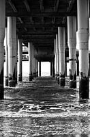 Photo below the pier of Scheveningen.