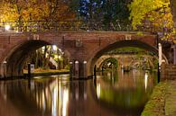 Smeebrug over de Oudegracht in Utrecht van Donker Utrecht thumbnail