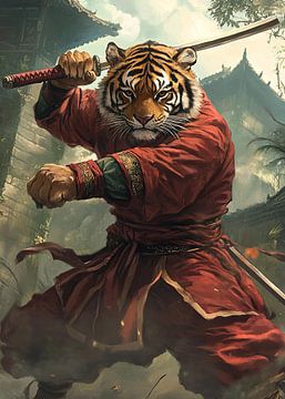Kung Fu Tijger van FotoKonzepte