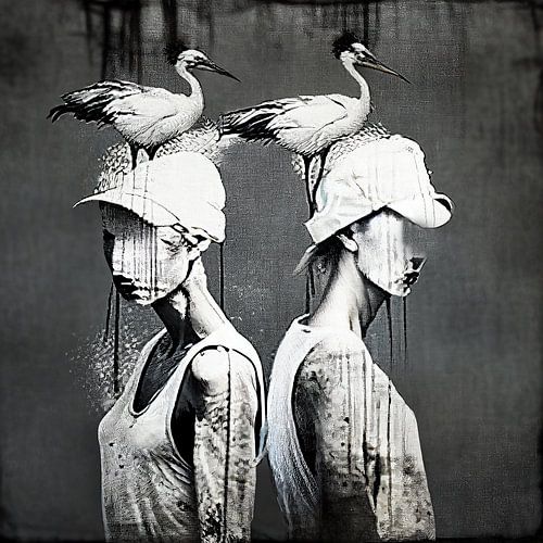 Grues et personnes abstraites