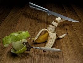 Levitation fruit en bestek