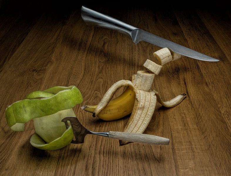 Levitation fruit en bestek par Marco Herman Photography