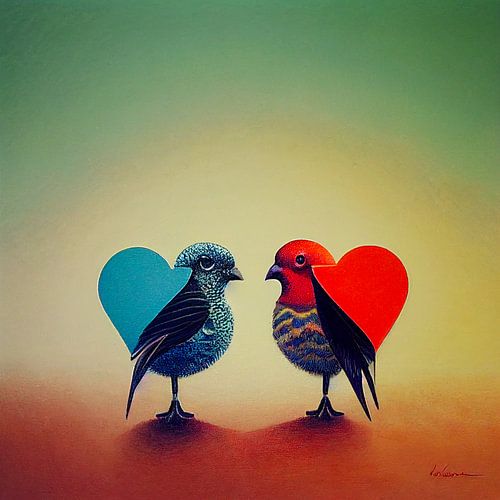 Two birds in love