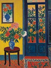 Zimmer mit Blumen Stil Henri Matisse von TOAN TRAN