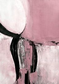 pink black abstract by Ela Szczepaniak
