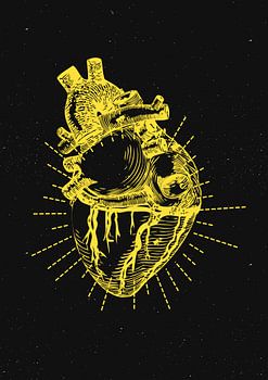 Coeur flottant dans la galaxie