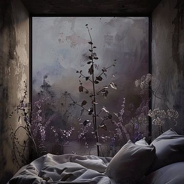 Une chambre florale avec vue sur Karina Brouwer
