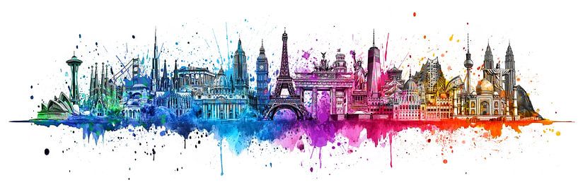 Skyline der Welt von ARTemberaubend