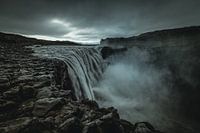 Dramatic Dettifoss waterfall in Iceland