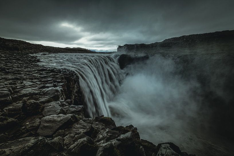 Dramatic Dettifoss waterfall in Iceland by Michael Bollen