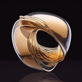 Glasmal met patroon
