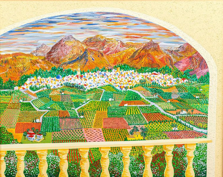 Malerei Pego Tal Costa Blanca von Ton van Breukelen